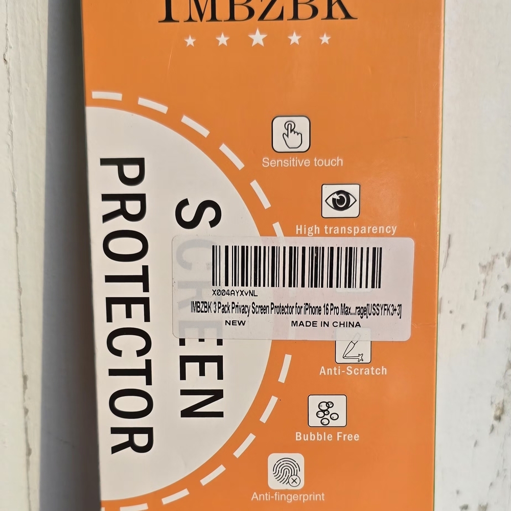 **3/$15** IMBZBK Privacy Screen Protector for iPhone 14 Pro Max